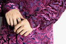 velour botanical flocking shirt
