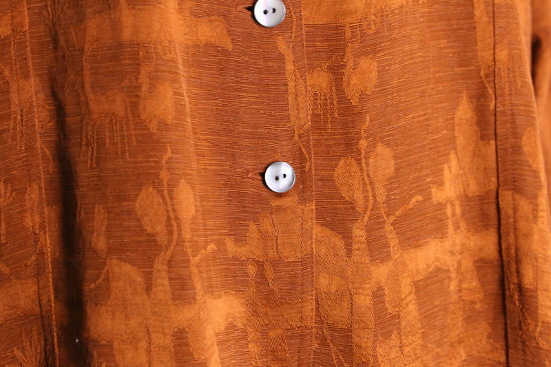“CHICO'S” yellow ochre total pattern shirt setup