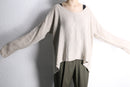 “FLAX” oversized linen cutsew
