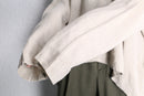 “FLAX” oversized linen cutsew