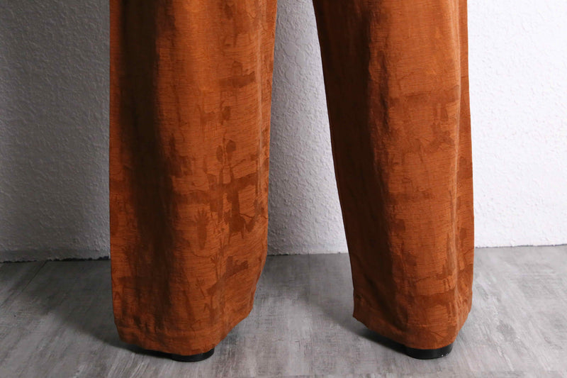 “CHICO'S” yellow ochre total pattern shirt setup