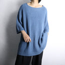 light blue cotton loose knit