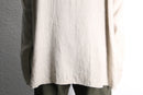 “FLAX” oversized linen cutsew