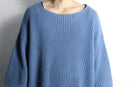 light blue cotton loose knit