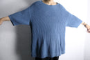 light blue cotton loose knit