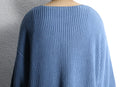 light blue cotton loose knit