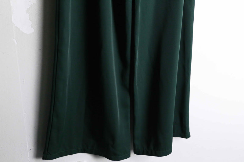 green color belted pants