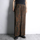 pleated paisley easy pants