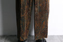 pleated paisley easy pants