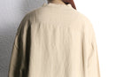 linen rayon jacquard henley pullover