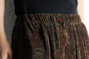 pleated paisley easy pants