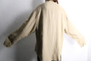 linen rayon jacquard henley pullover