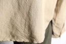 linen rayon jacquard henley pullover