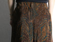 pleated paisley easy pants