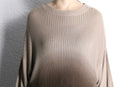 brown fade rayon cotton knit cut saw