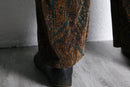 pleated paisley easy pants