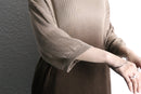 brown fade rayon cotton knit cut saw