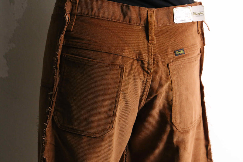 remake "再構築" light brown corduroy buggy flare pants