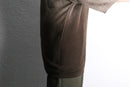 brown fade rayon cotton knit cut saw