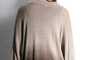 brown fade rayon cotton knit cut saw