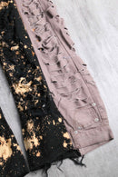 “Re:make” bleach design clash pants