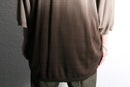 brown fade rayon cotton knit cut saw