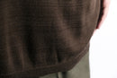 brown fade rayon cotton knit cut saw