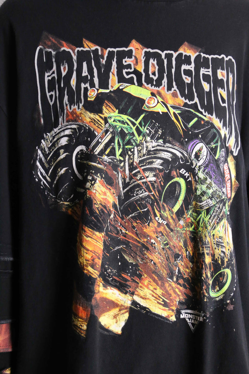"Re:make" band design layered long sleeve Tee
