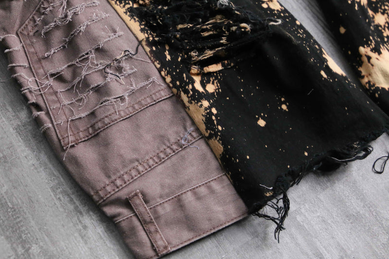 “Re:make” bleach design clash pants