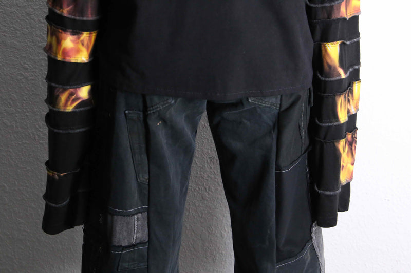 "Re:make" band design layered long sleeve Tee