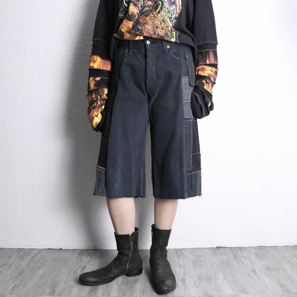 “Re:make “ docking dark color shorts
