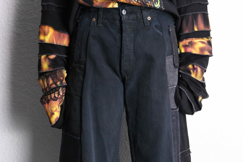 “Re:make “ docking dark color shorts