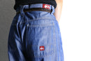 switch design wide denim pants