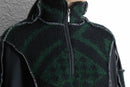 ''Re:make''knit × track docking half zip  jacket