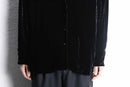”Lauren Ralph Lauren” black velours open collar shirts