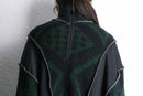 ''Re:make''knit × track docking half zip  jacket