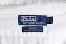 “Polo by Ralph Lauren” herringbone textile white shirt