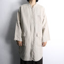 linen middle shirt jacket