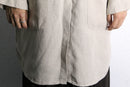 linen middle shirt jacket