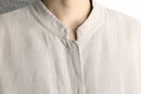 linen middle shirt jacket