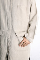 linen middle shirt jacket