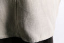 linen middle shirt jacket