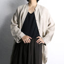 linen middle shirt jacket
