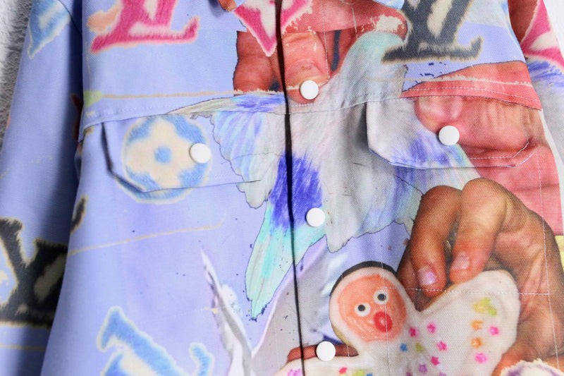 pastel mulch pattern tracker jacket
