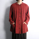 bordeaux ethnic costume silk shirt jacket