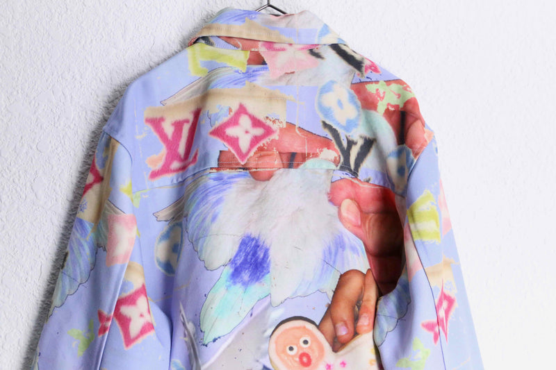 pastel mulch pattern tracker jacket