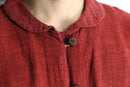 bordeaux ethnic costume silk shirt jacket