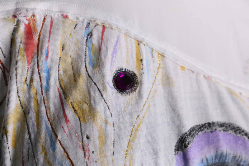 "Re:make" lace layered custom Tee