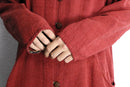 bordeaux ethnic costume silk shirt jacket