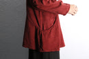 bordeaux ethnic costume silk shirt jacket